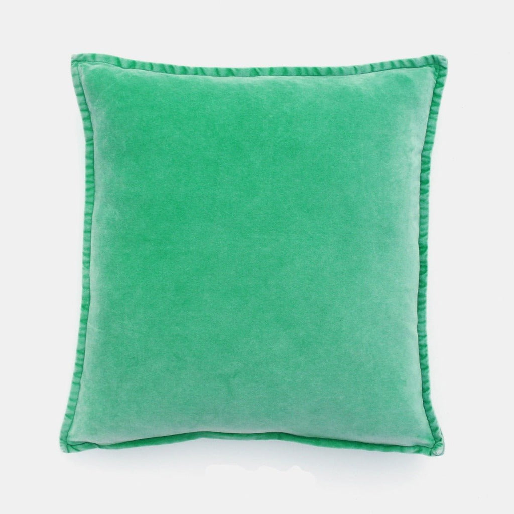 Stonewashed Velvet Cushion Cover - Jade - RhoolCushionStone Washed VelvetStonewashed Velvet Cushion Cover - Jade