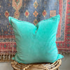 Stonewashed Velvet Cushion Cover - Jade - RhoolCushionStone Washed VelvetStonewashed Velvet Cushion Cover - Jade