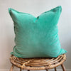 Stonewashed Velvet Cushion Cover - Jade - RhoolCushionStone Washed VelvetStonewashed Velvet Cushion Cover - Jade