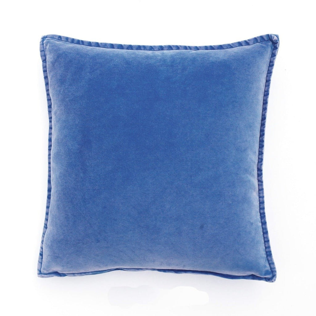 Stonewashed Velvet Cushion Cover Sapphire – Rhool
