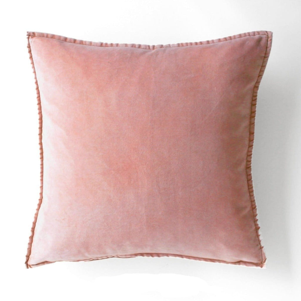 Stonewashed Velvet Cushion Cover - Soft Flamingo Pink - RhoolCushionStone Washed VelvetStone Washed Velvet Cushion Stonewashed Velvet Cushion Cover - Soft Flamingo Pink 02003604303