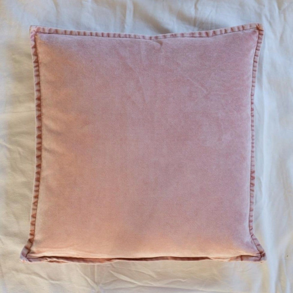 Stonewashed Velvet Cushion Cover - Soft Flamingo Pink - RhoolCushionStone Washed VelvetStone Washed Velvet Cushion Stonewashed Velvet Cushion Cover - Soft Flamingo Pink 02003604303