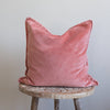 Stonewashed Velvet Cushion Cover - Soft Flamingo Pink - RhoolCushionStone Washed VelvetStone Washed Velvet Cushion Stonewashed Velvet Cushion Cover - Soft Flamingo Pink 02003604303