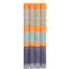 Striped Gunmetal, Opaline & Marigold Eco Dinner Candles - RhoolCandlesBritish Colour StandardBritish Colour Standard Candles Striped Gunmetal, Opaline & Marigold Eco Dinner Candles 5060344514047