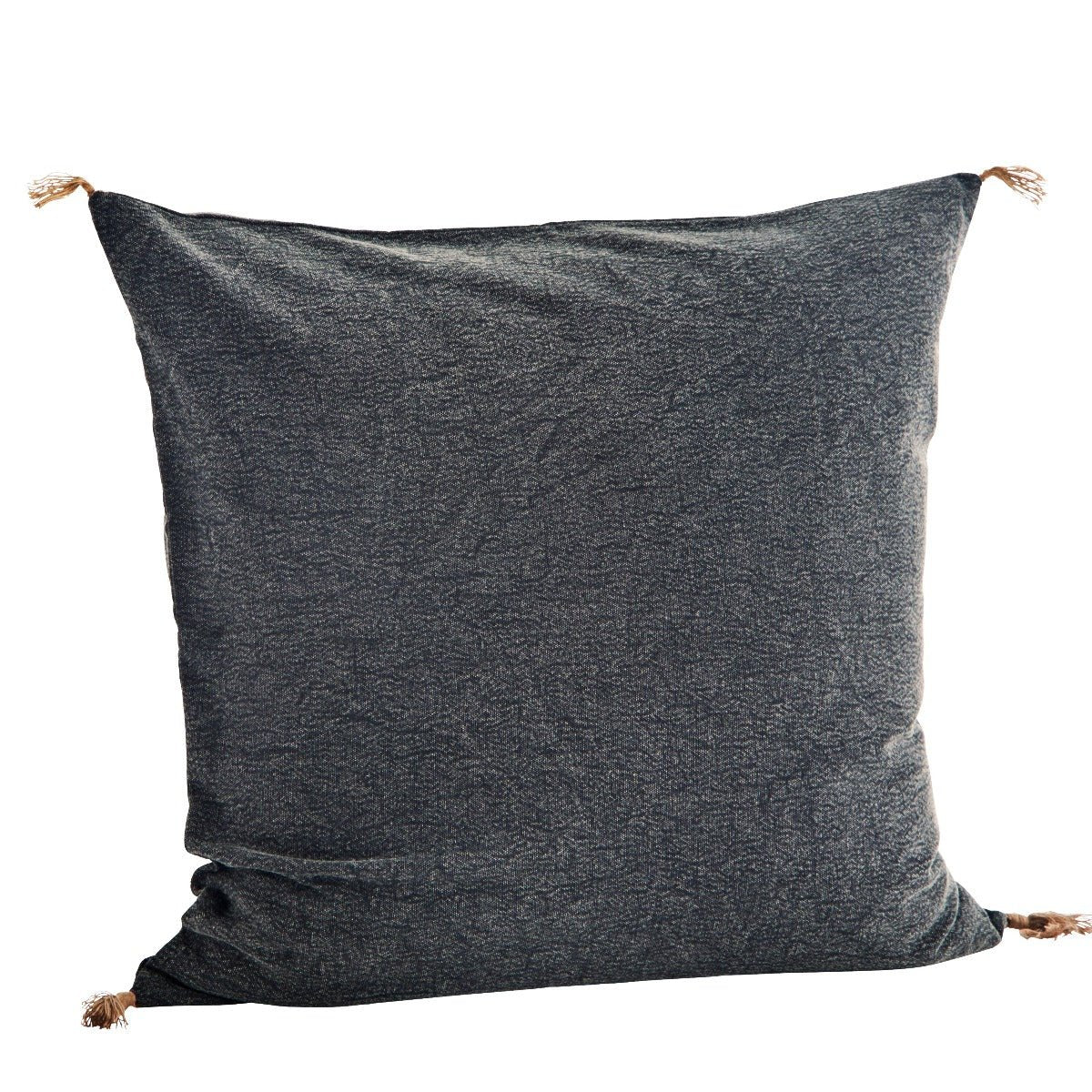 Washed Cotton Cushion Cover Anthracite Rhool