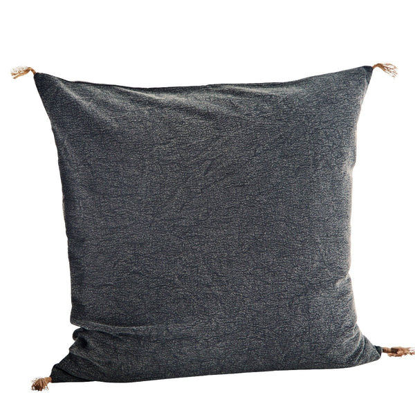 Washed Cotton Cushion Cover - Anthracite - RhoolCushionMadam StoltzWashed Cotton Cushion Cover - Anthracite