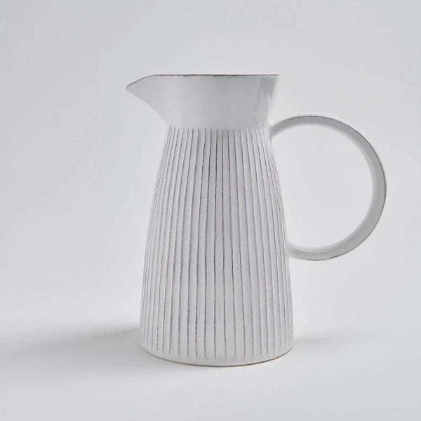 White Ceramic Large Jug - RhoolJugRhoolWhite Ceramic Large Jug