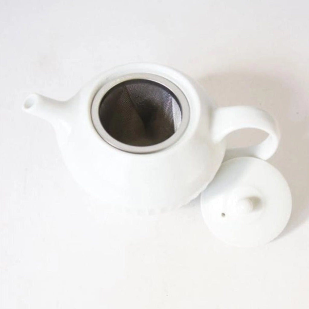 White Porcelain Japanese Teapot - RhoolTeapotAxcisAxcis Teapot White Porcelain Japanese Teapot 4964729180619
