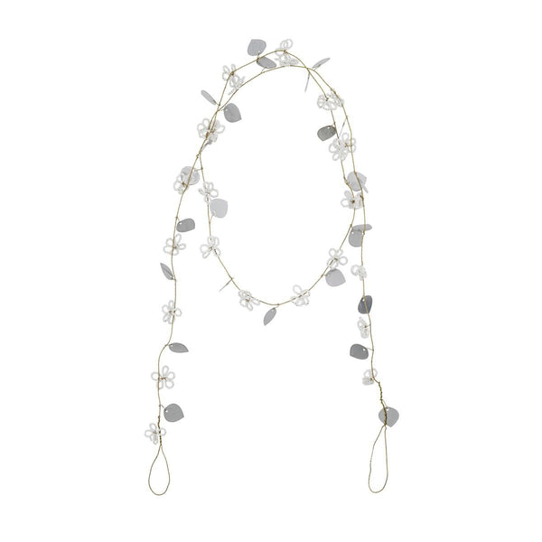 White/Silver Leaf Garland - RhoolBaubleHouse DoctorWhite/Silver Leaf Garland