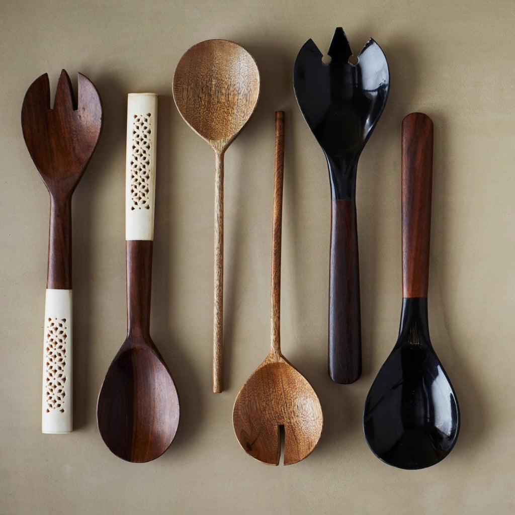 Wooden Salad Servers - RhoolSalad ServersMadam StoltzWooden Salad Servers