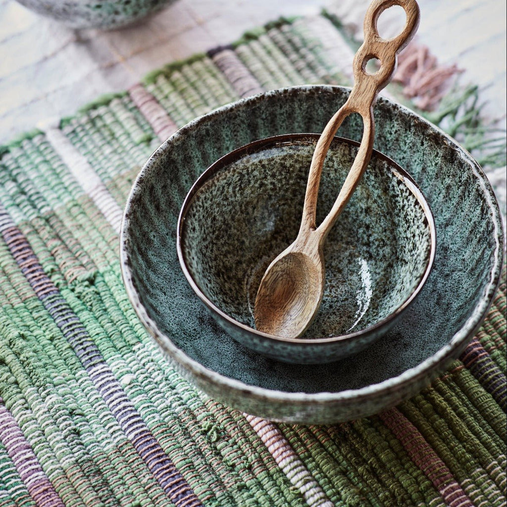 Woven Cotton Placemat - Greens - RhoolPlacematMadam StoltzWoven Cotton Placemat - Greens