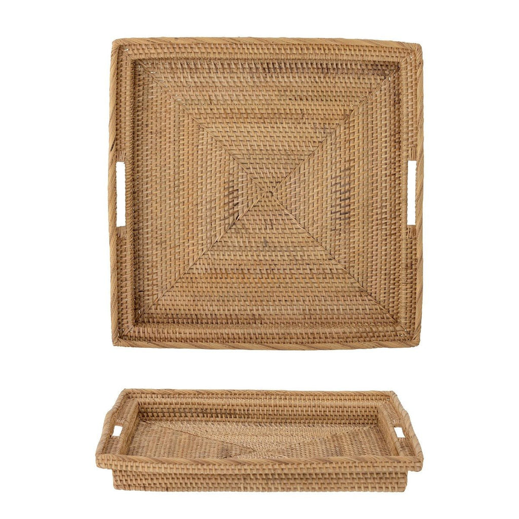 Woven Rattan Square Tray - RhoolTrayBloomingvilleWoven Rattan Square Tray