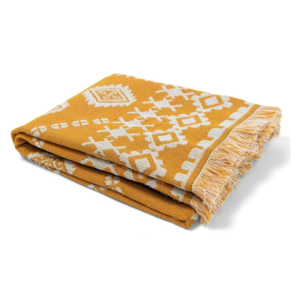 Woven Throw/Picnic Rug - Yellow - RhoolThrowHendeerWoven Throw/Picnic Rug - Yellow